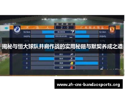 揭秘与恒大球队并肩作战的实用秘籍与默契养成之道